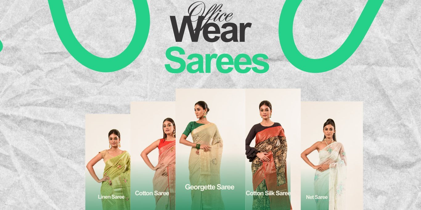 What kind of sarees are most appropriate for corporate meetings? - Anvi Couture