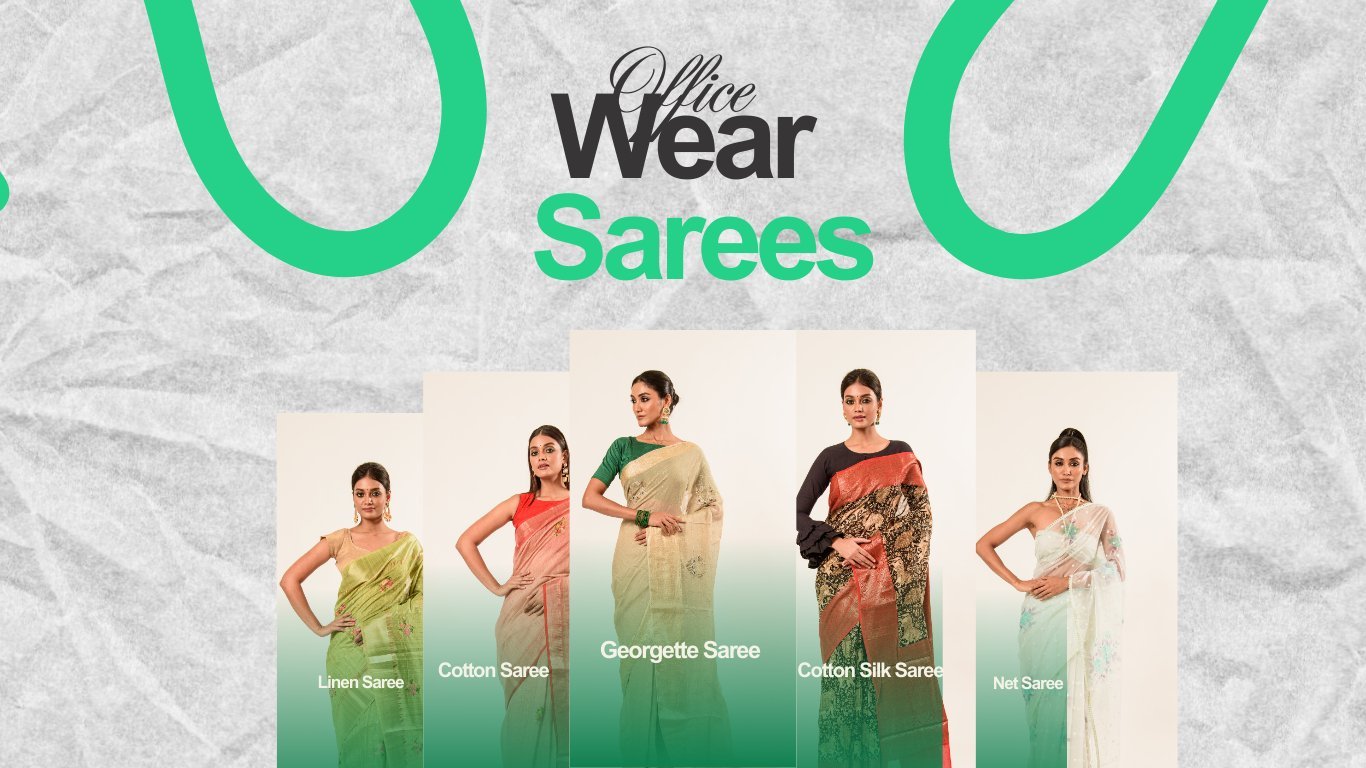 What kind of sarees are most appropriate for corporate meetings? - Anvi Couture