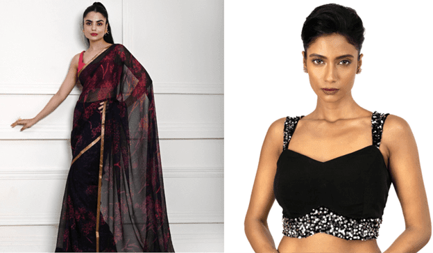 How Can You Style a Black Saree with Black Blouse for a Classic Look? - Anvi Couture