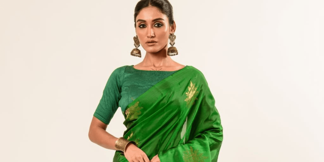 Trending Green Saree Styles for Teej Festival - Anvi Couture