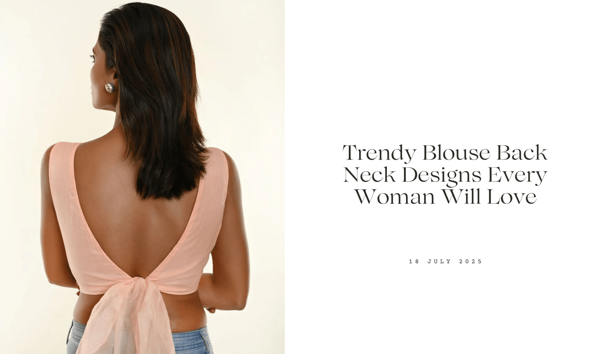 Trendy Blouse Back Neck Designs Every Woman Will Love - Anvi Couture