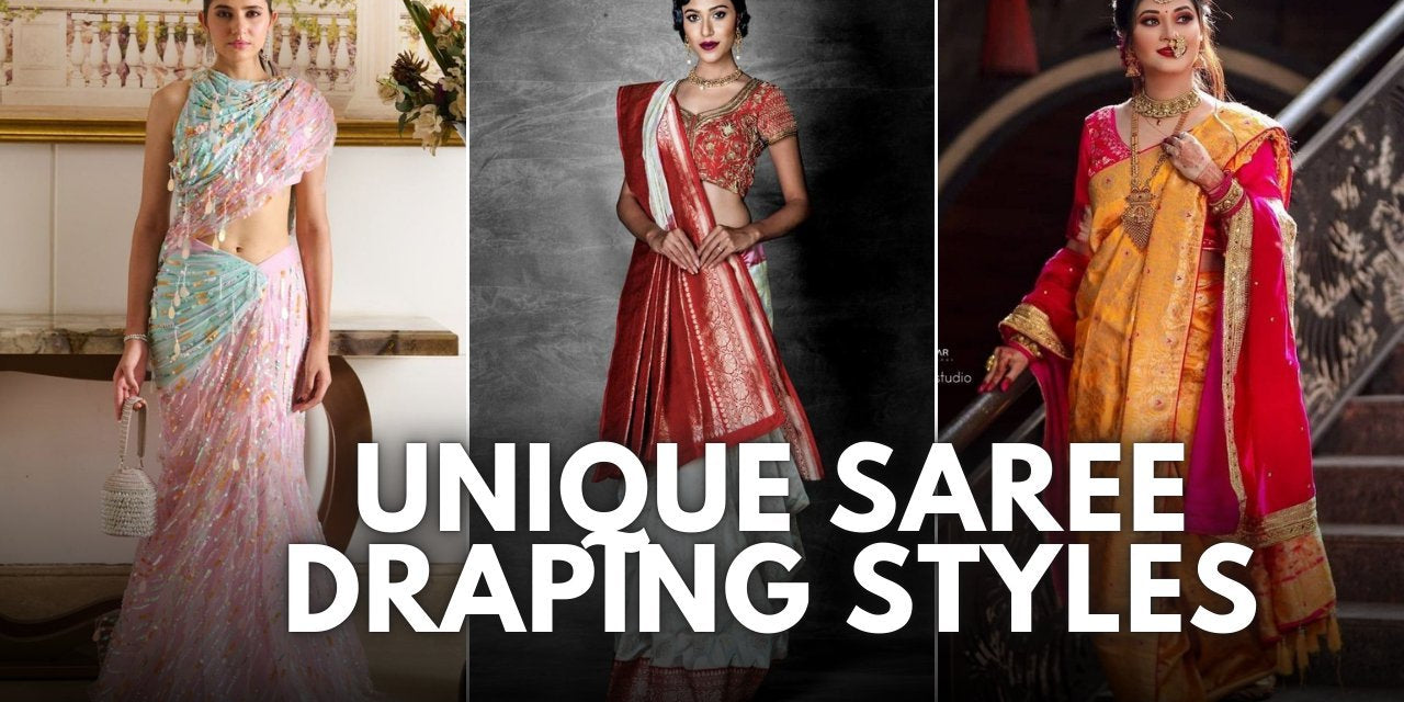 How to Look Slim in a Saree: 14 Unique Draping Styles - Anvi Couture