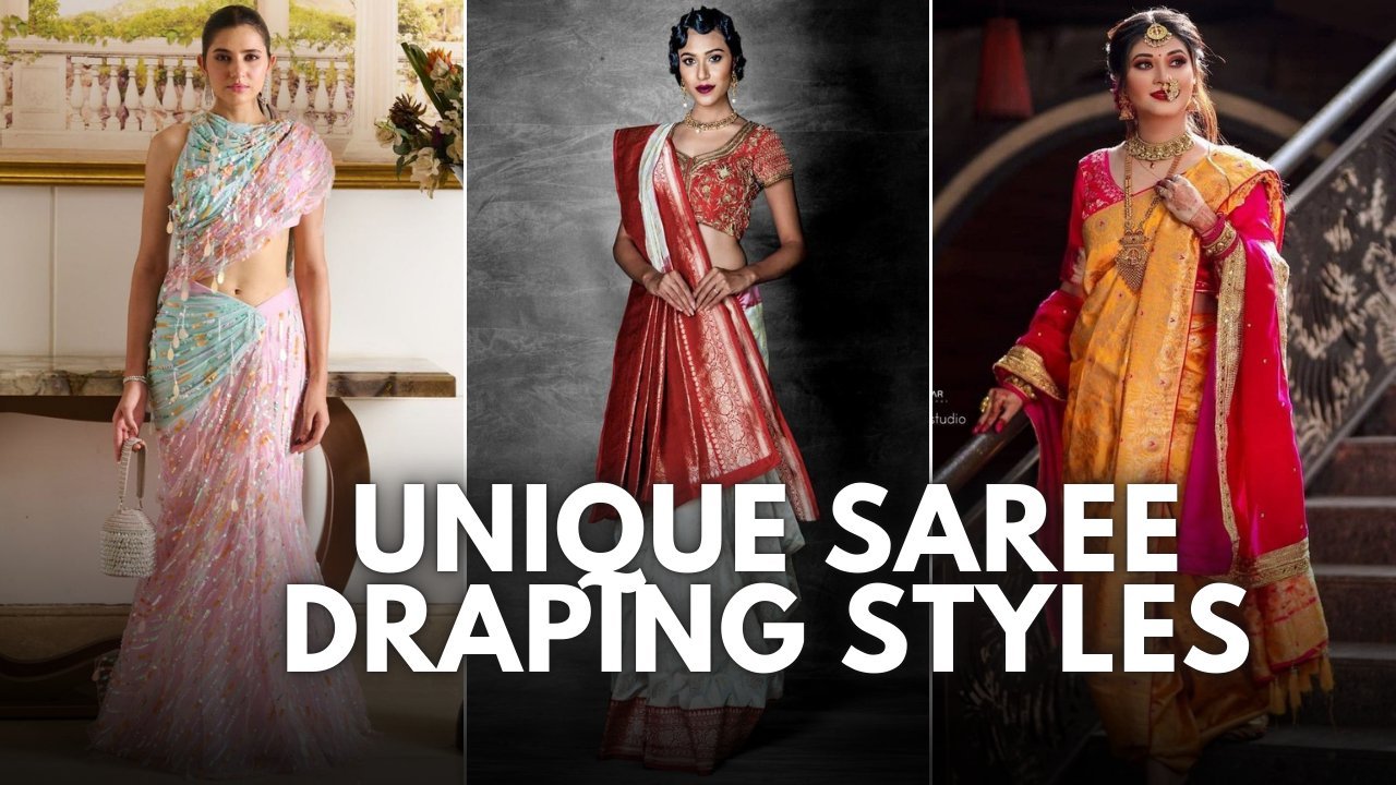 How to Look Slim in a Saree: 14 Unique Draping Styles - Anvi Couture