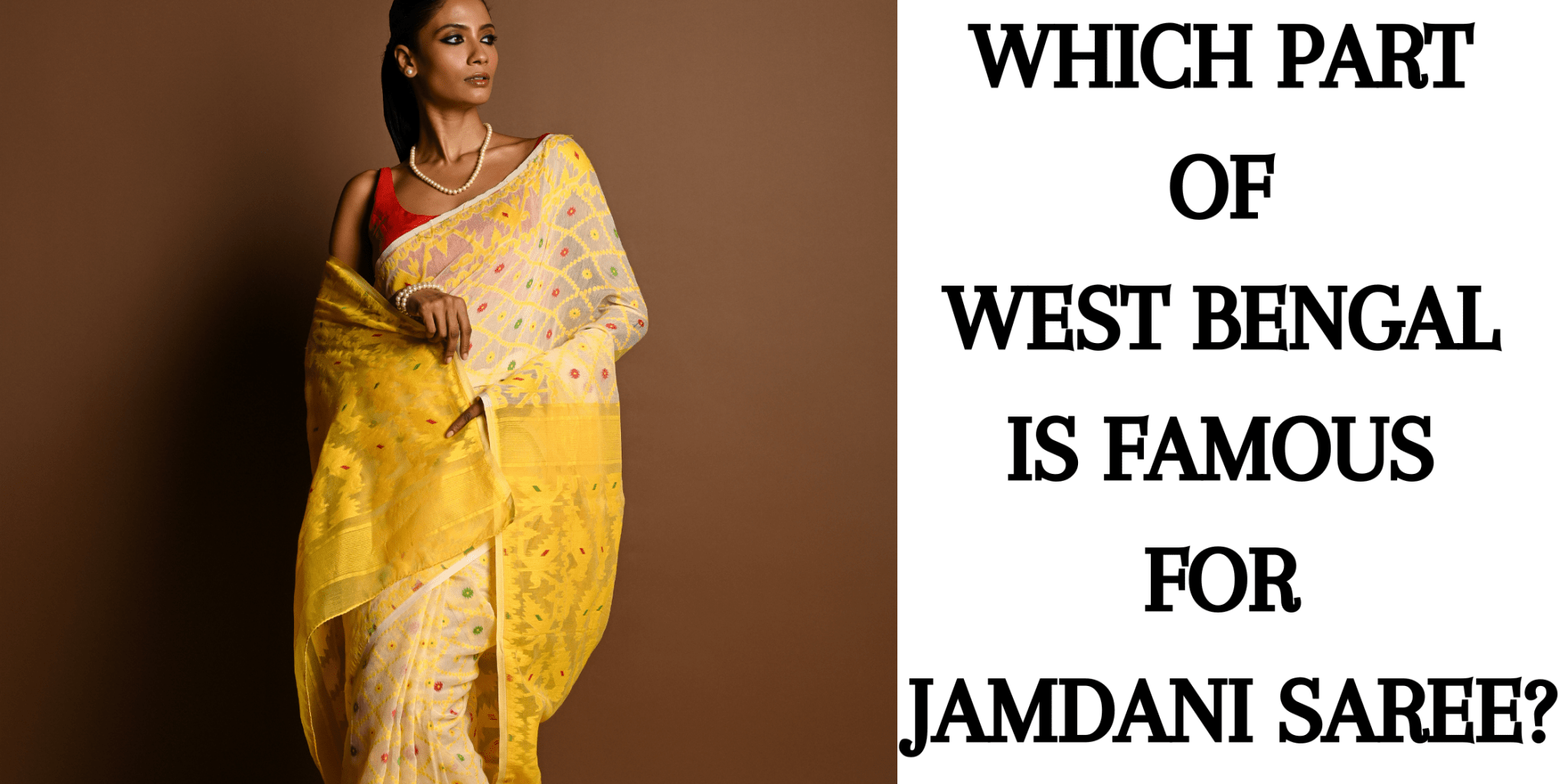 Which Part of West Bengal is Famous for Jamdani Saree? - Anvi Couture