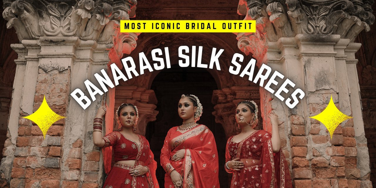 Why Red Banarasi Silk Sarees Are the Most Iconic Bridal Outfit - Anvi Couture