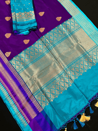 Blue Banarasi Sarees for Bengali Brides: 2025 Wedding Trend & Styling Guide - Anvi Couture