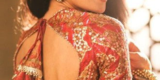 Bollywood Celebrity-Inspired Lehenga Blouse Back Designs for Diwali - Anvi Couture