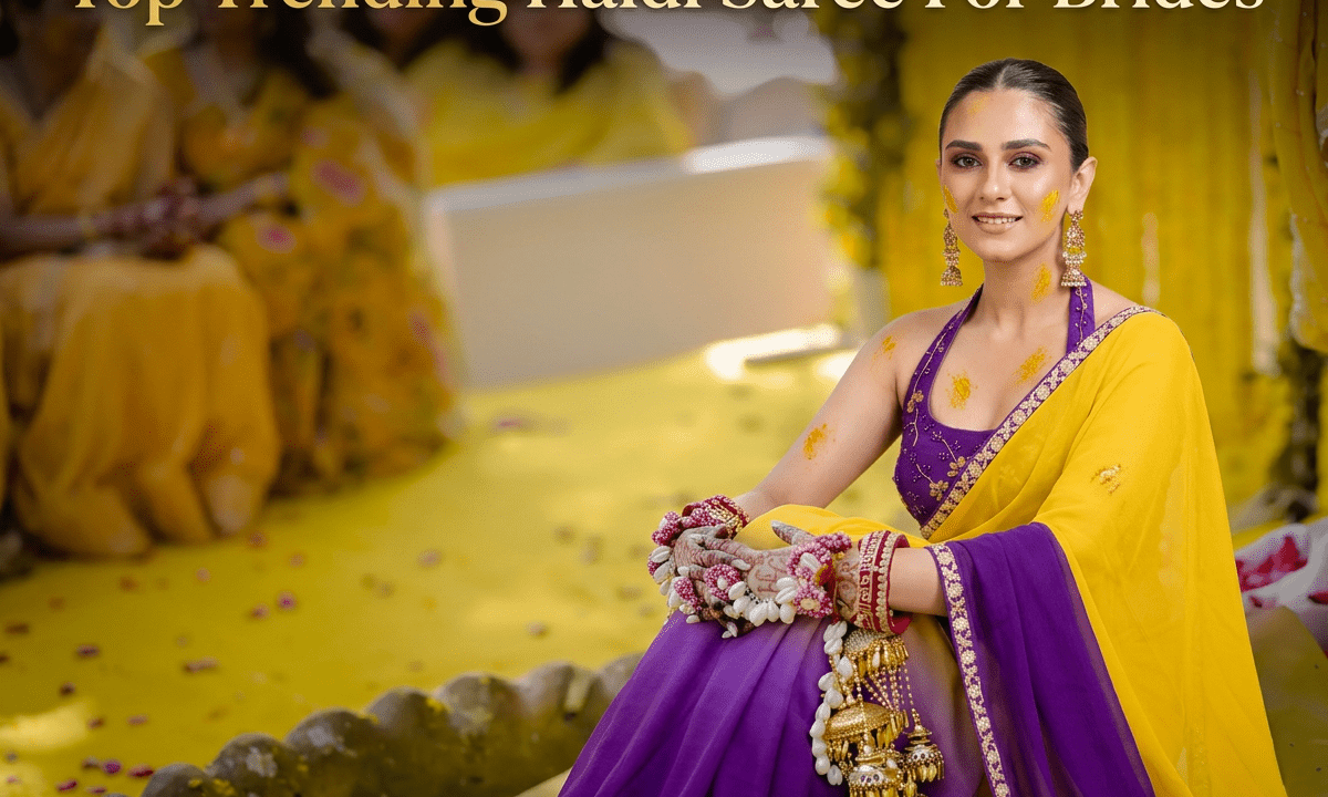 Top Trending Haldi Saree For Brides : Guide to Select Yellow saree Shades and Fabrics - Anvi Couture