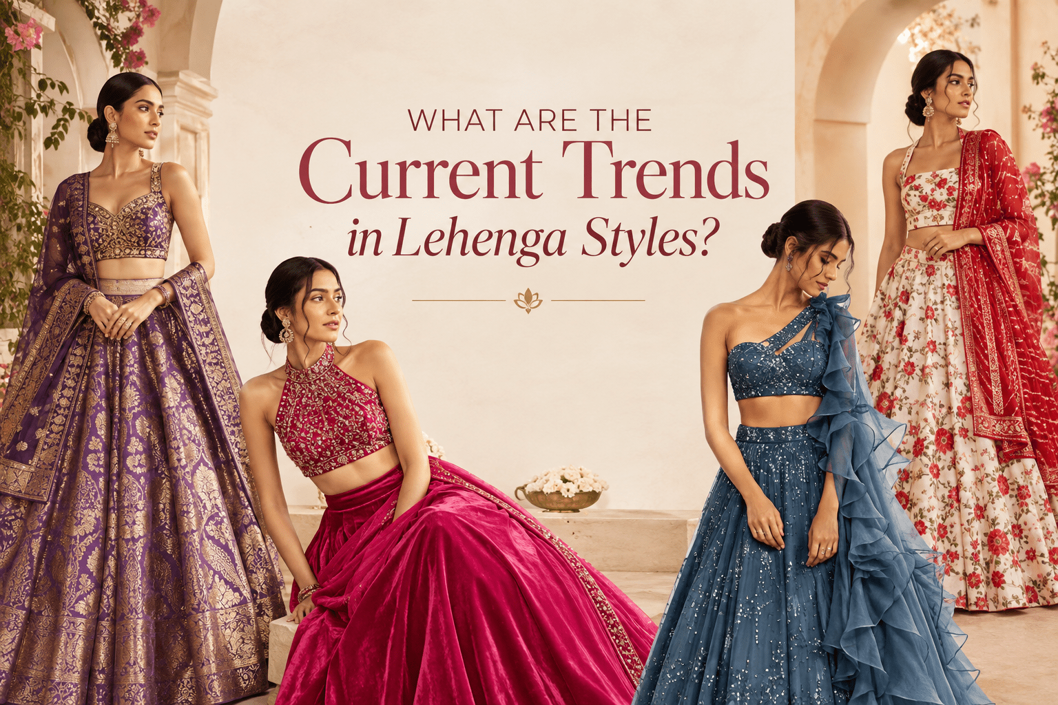 What Are the Current Trends in Lehenga Styles? - Anvi Couture
