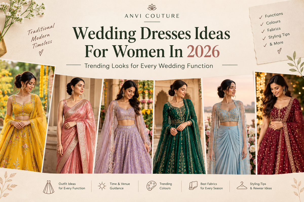 Wedding Dresses Ideas for Women in 2026: Trending Looks for Every Wedding Function