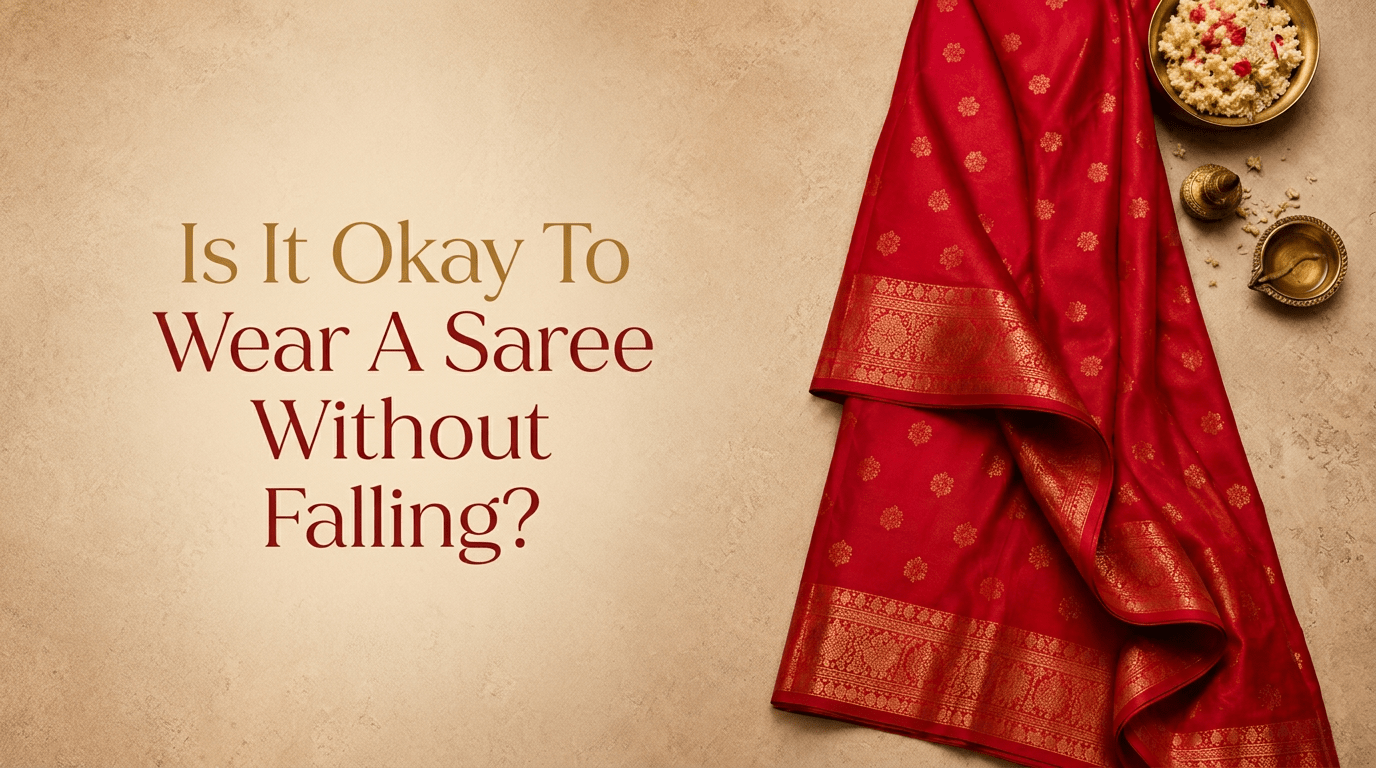 Is It Okay To Wear A Saree Without Falling? - Anvi Couture