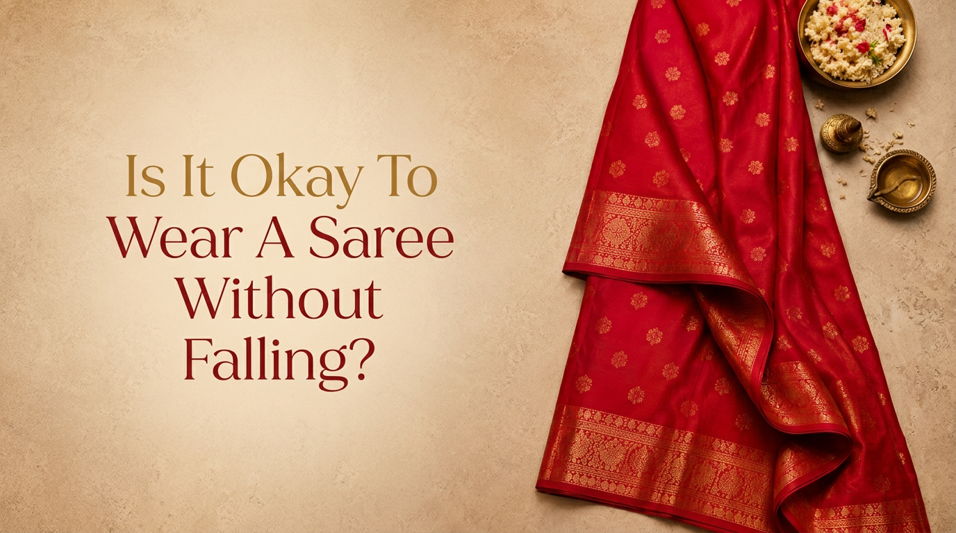 Is It Okay To Wear A Saree Without Falling?