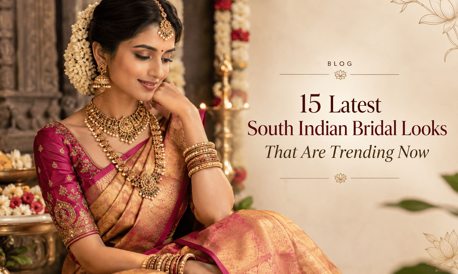 15 Latest South Indian Bridal Looks That Are Trending Now - Anvi Couture