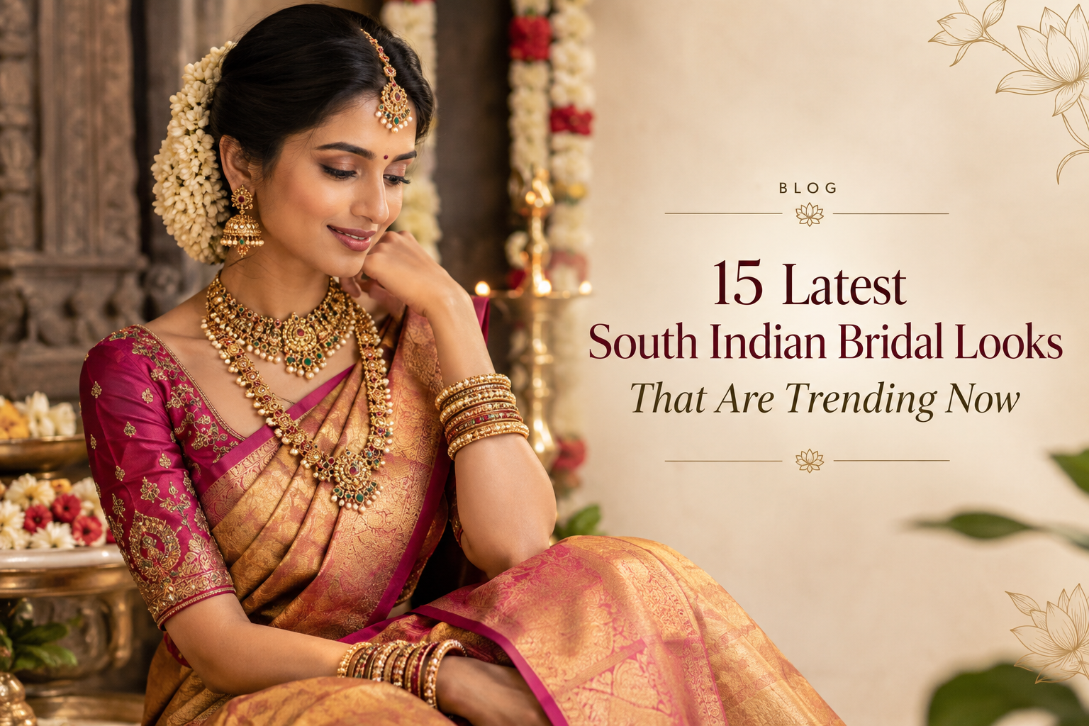 15 Latest South Indian Bridal Looks That Are Trending Now