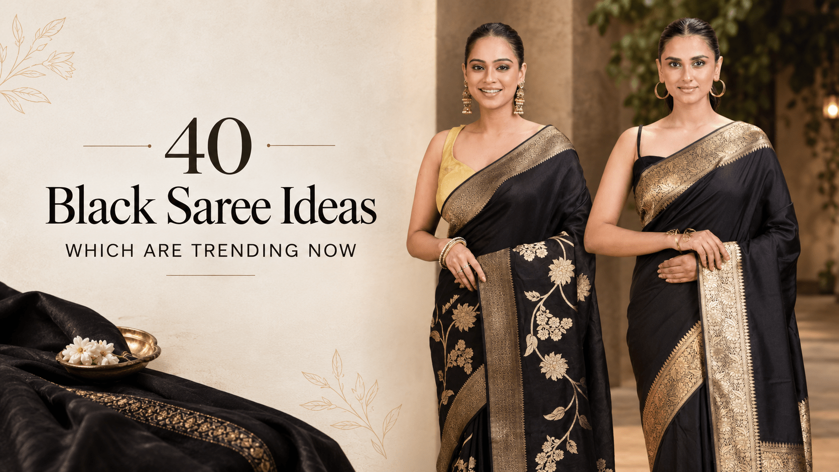 40 Black Saree Ideas Which Are Trending Now - Anvi Couture