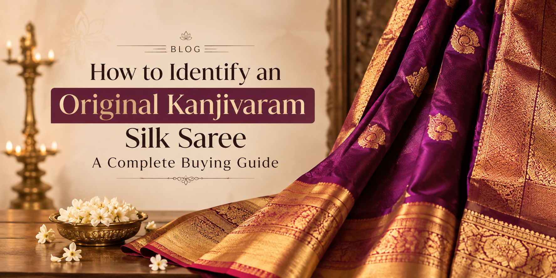 How to Identify an Original Kanjivaram Silk Saree: A Complete Buying Guide