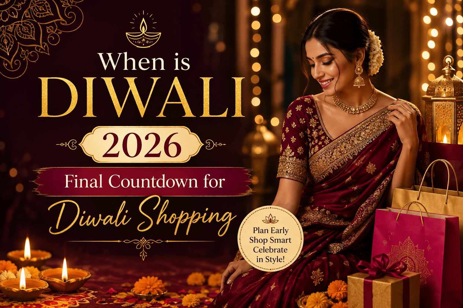 When is Diwali 2026 Final Countdown for Diwali Shopping - Anvi Couture