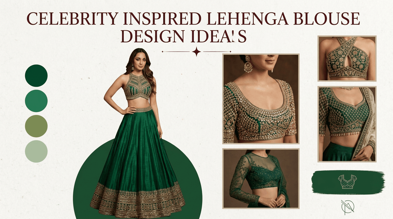 Celebrity Inspired Lehenga Blouse Designs Ideas - Anvi Couture