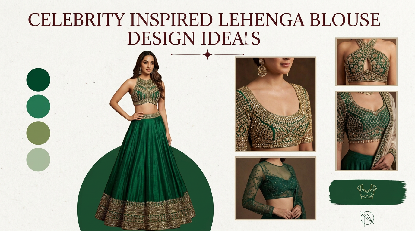 Celebrity Inspired Lehenga Blouse Designs Ideas