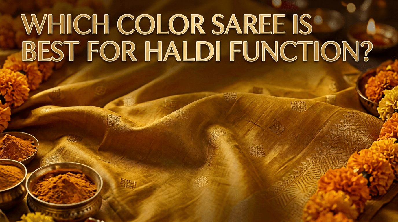 Which Color Saree Is Best For Haldi Function? - Anvi Couture