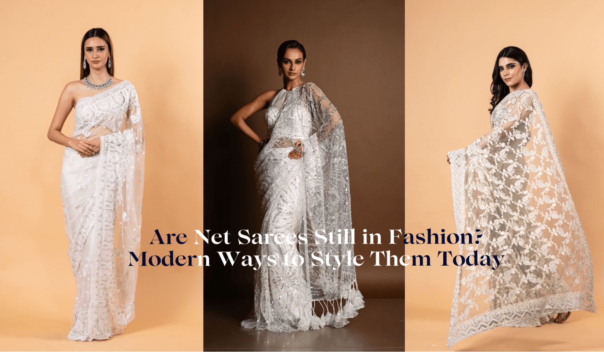 Are Net Sarees Still in Fashion? Modern Ways to Style Them Today - Anvi Couture