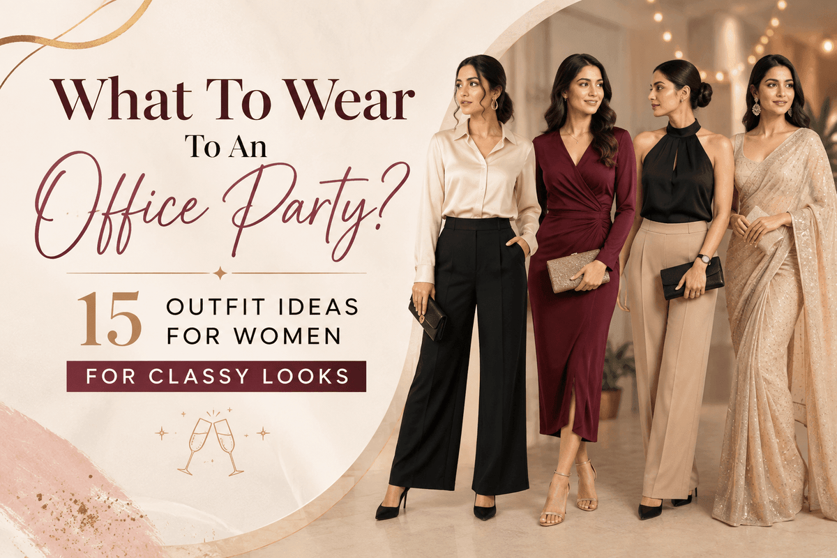 What To Wear To An Office Party? 15 Outfit Ideas For Women For Classy Looks - Anvi Couture
