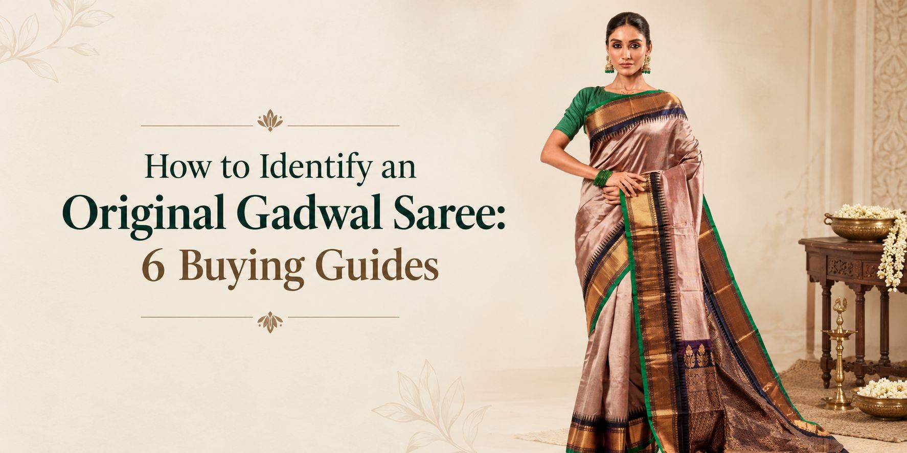 How to Identify an Original Gadwal Saree: 6 Checks Before You Buy - Anvi Couture