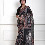 Black Kalamkari Saree