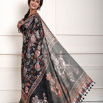 Black Kalamkari Saree