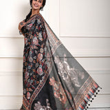 Black Kalamkari Saree