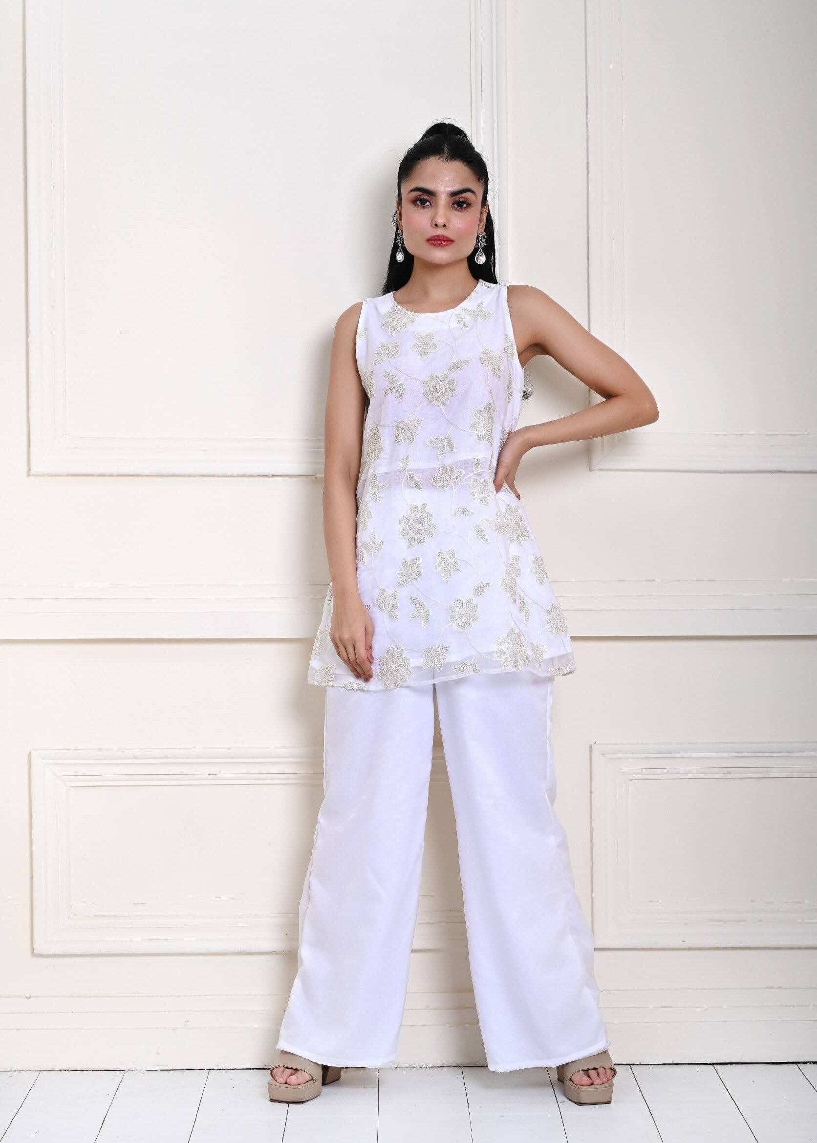 White Kurta set