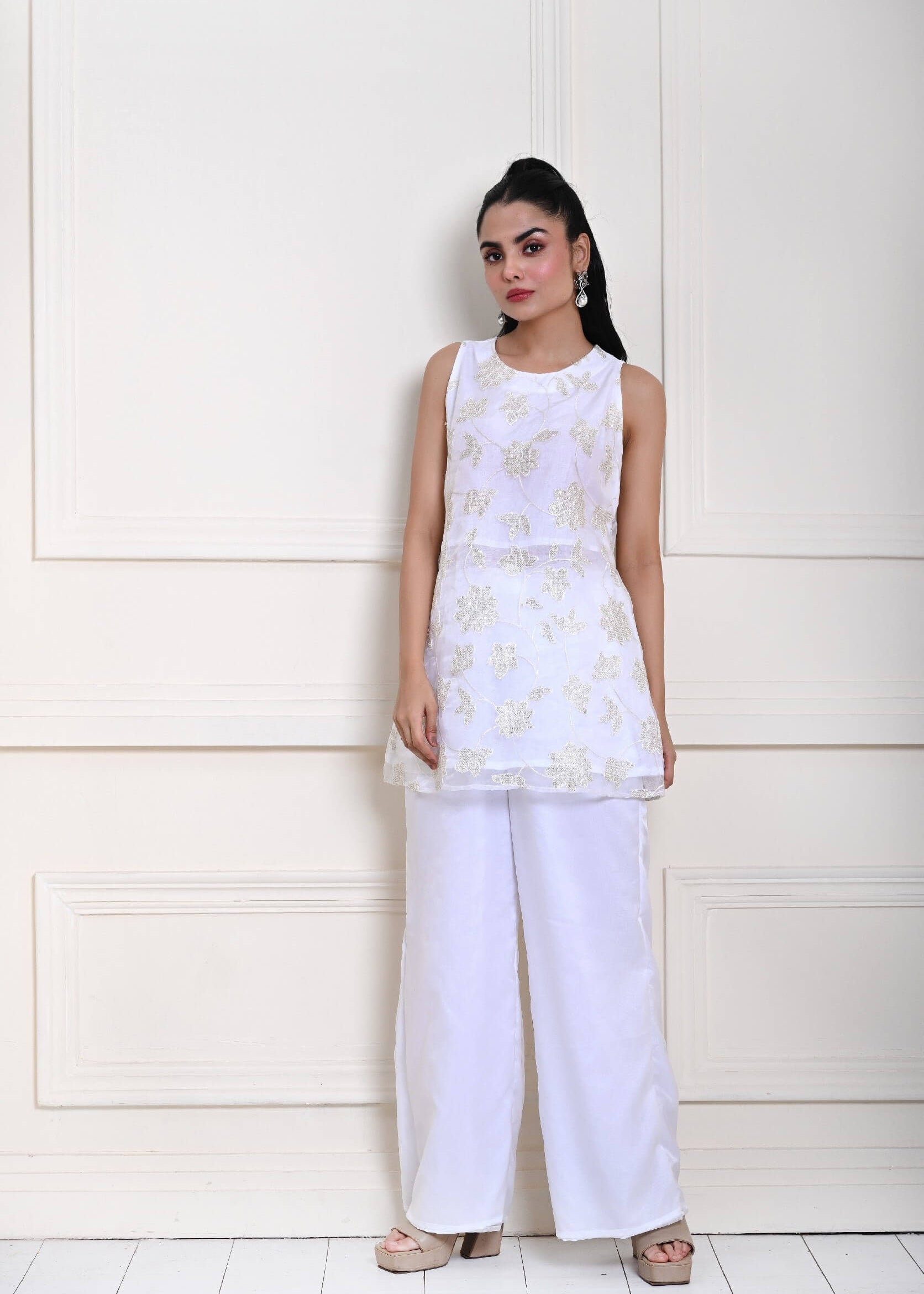 White Kurta set