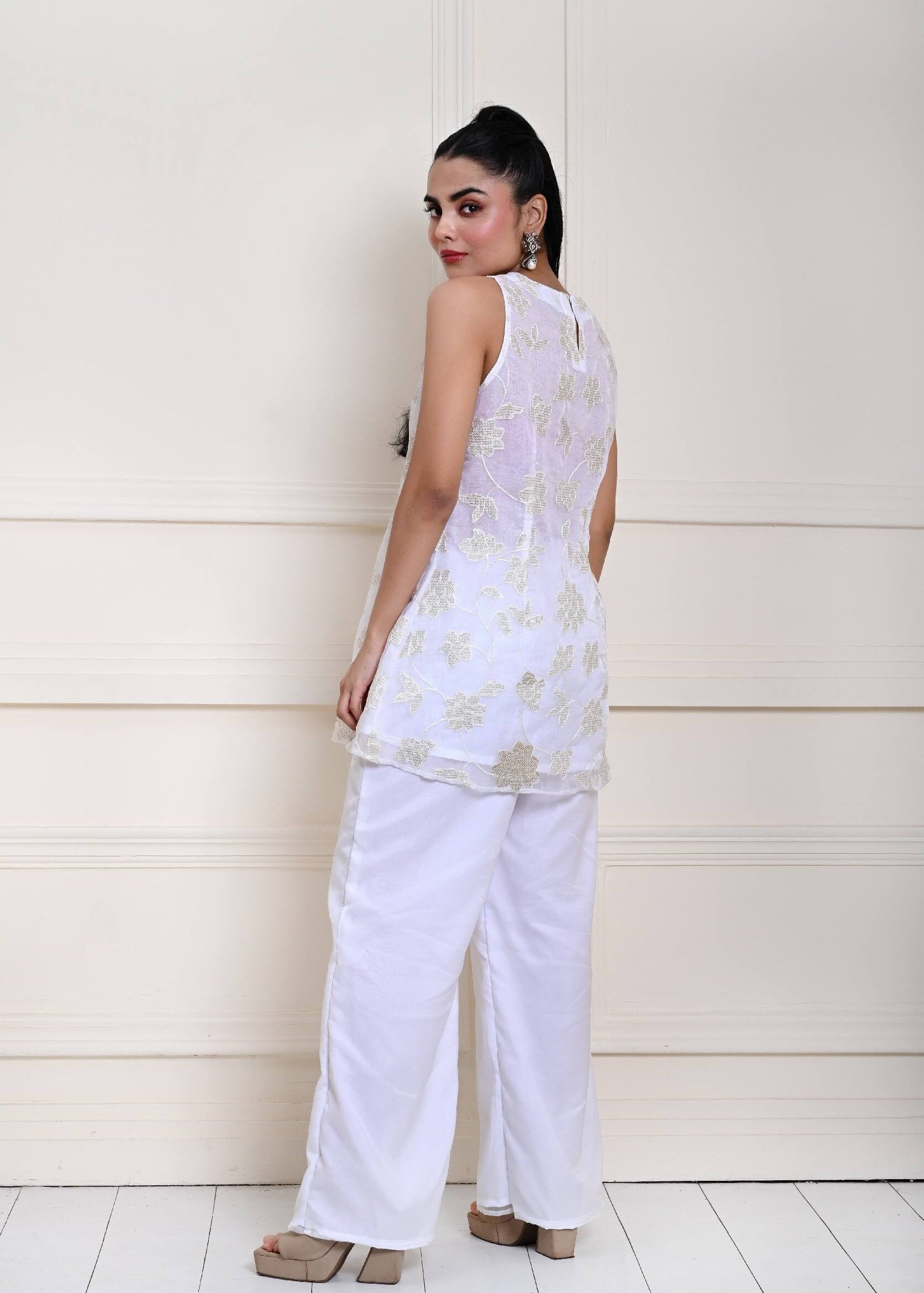 White Kurta set