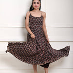 Black Printed Summer Dress
