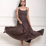 Black Printed Summer Dress