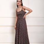 Black Printed Dress for Summer