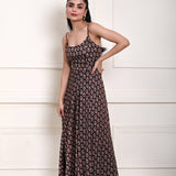 Black Printed Dress for Summer