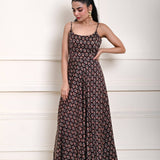 Black Printed Summer Dress