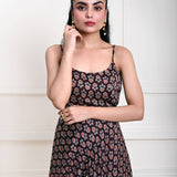 Black Printed Summer Dress