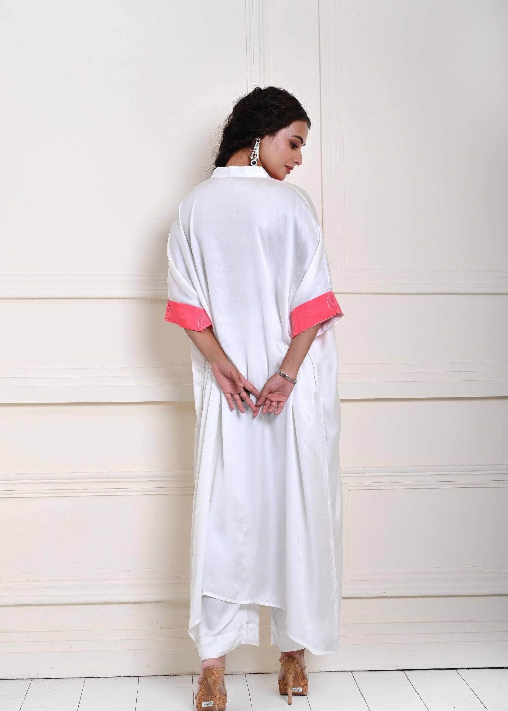 White and Pink Dress
