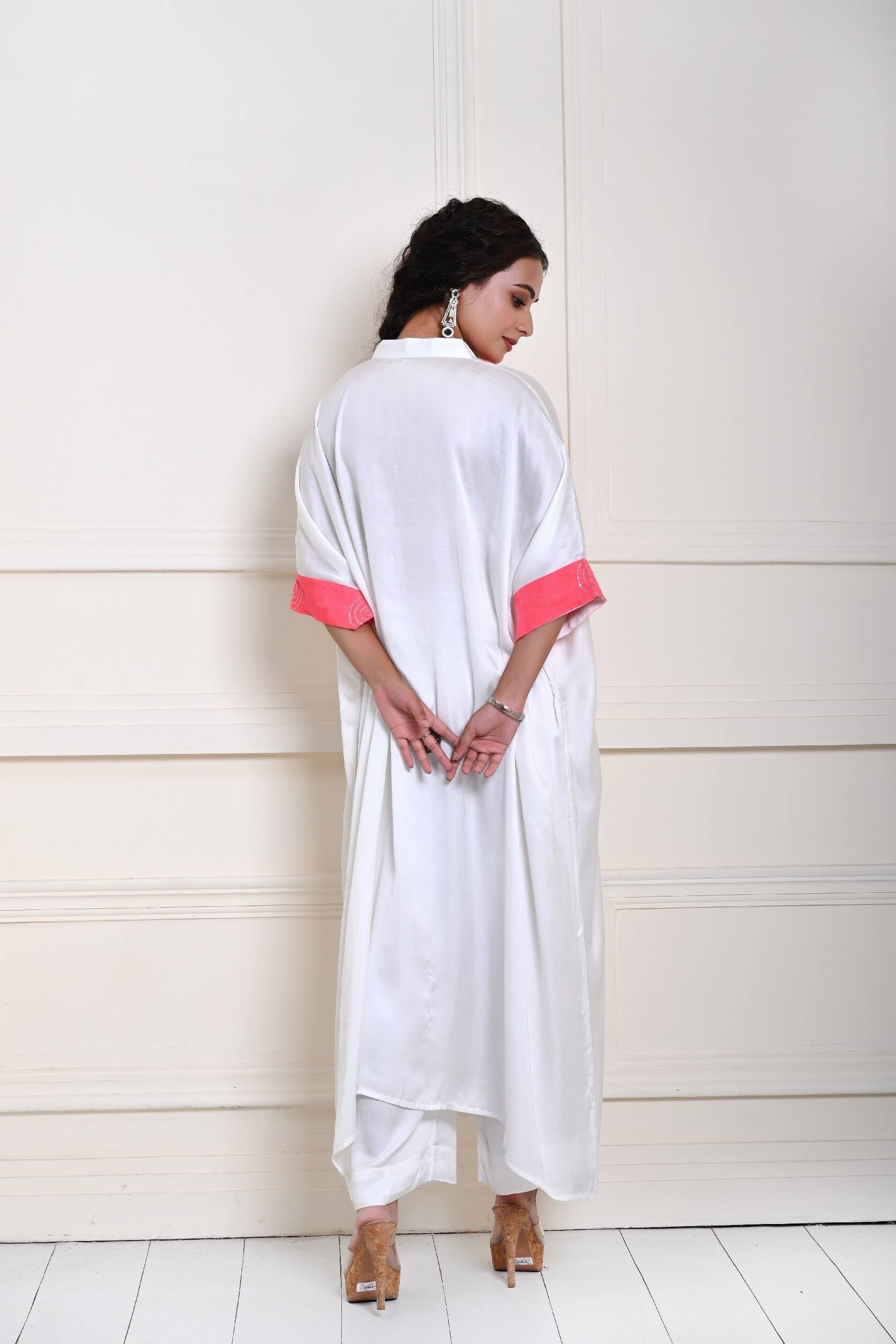 White and Pink Dress