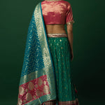 Green and Pink Lehenga