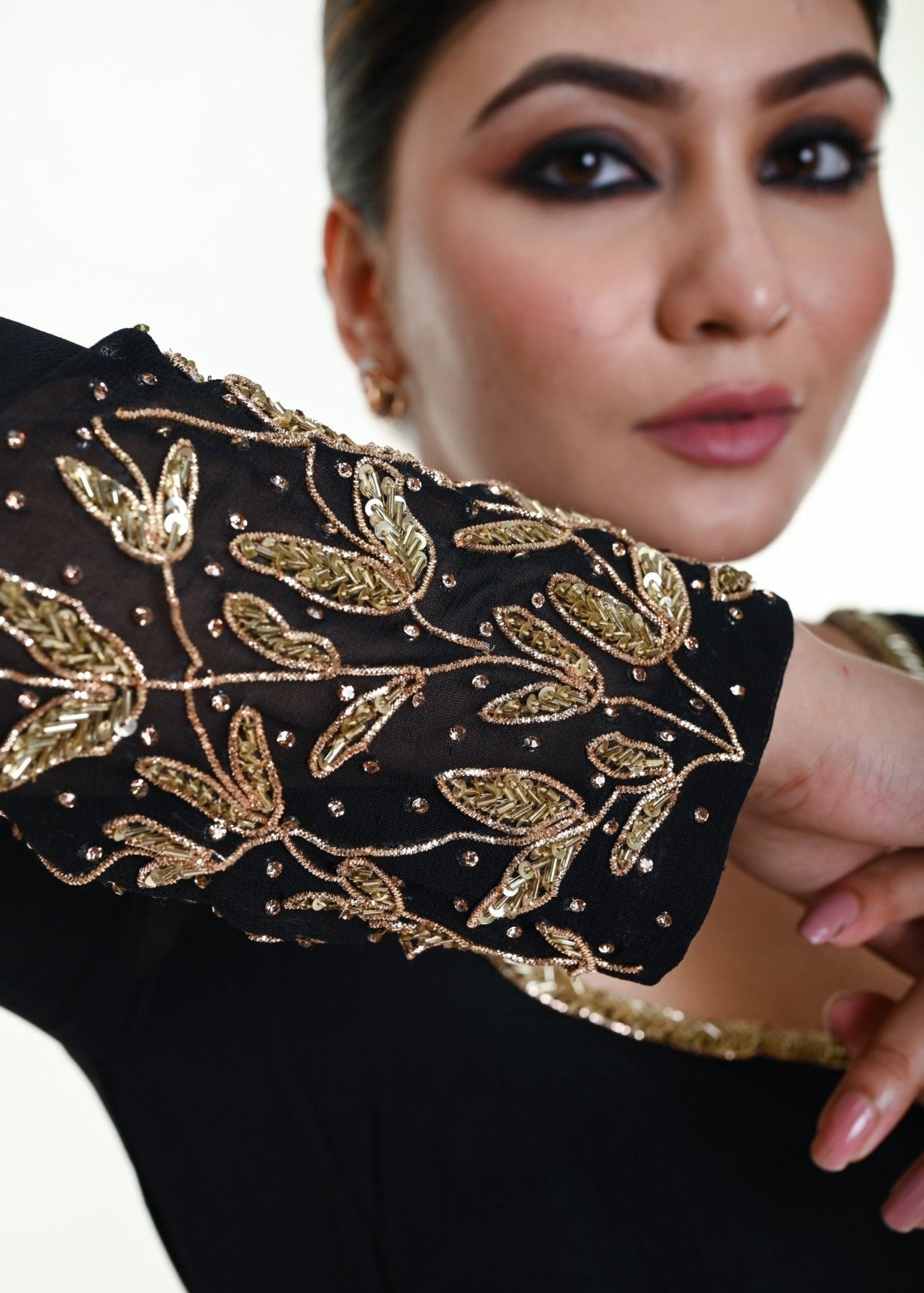 Design on Blouse Sleeves
