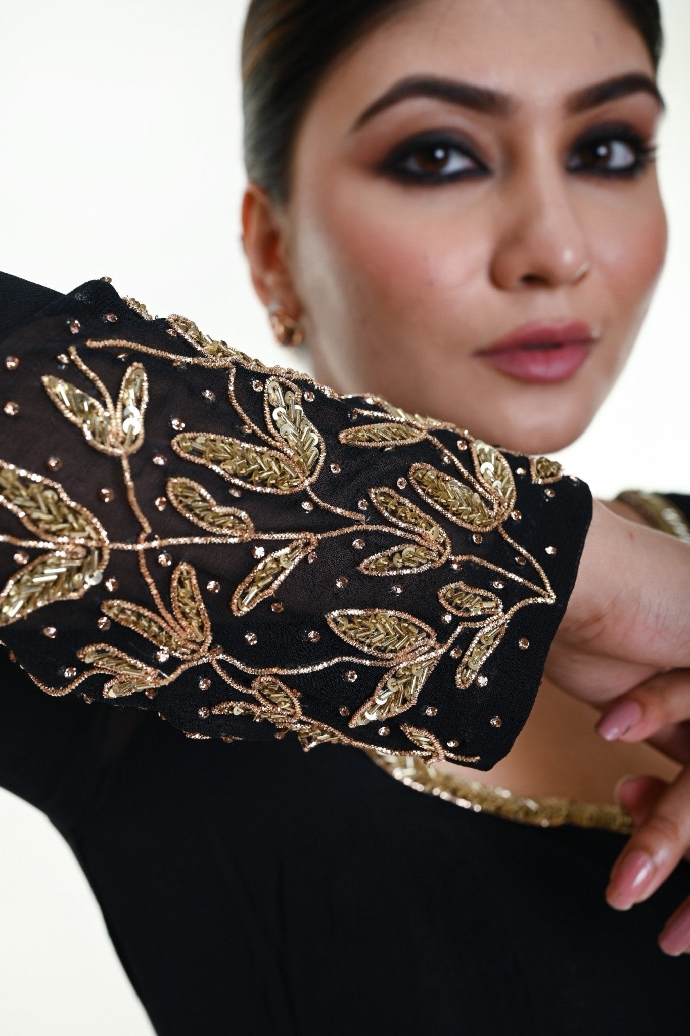 Design on Blouse Sleeves
