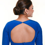 Blue Diamond Shape Blouse