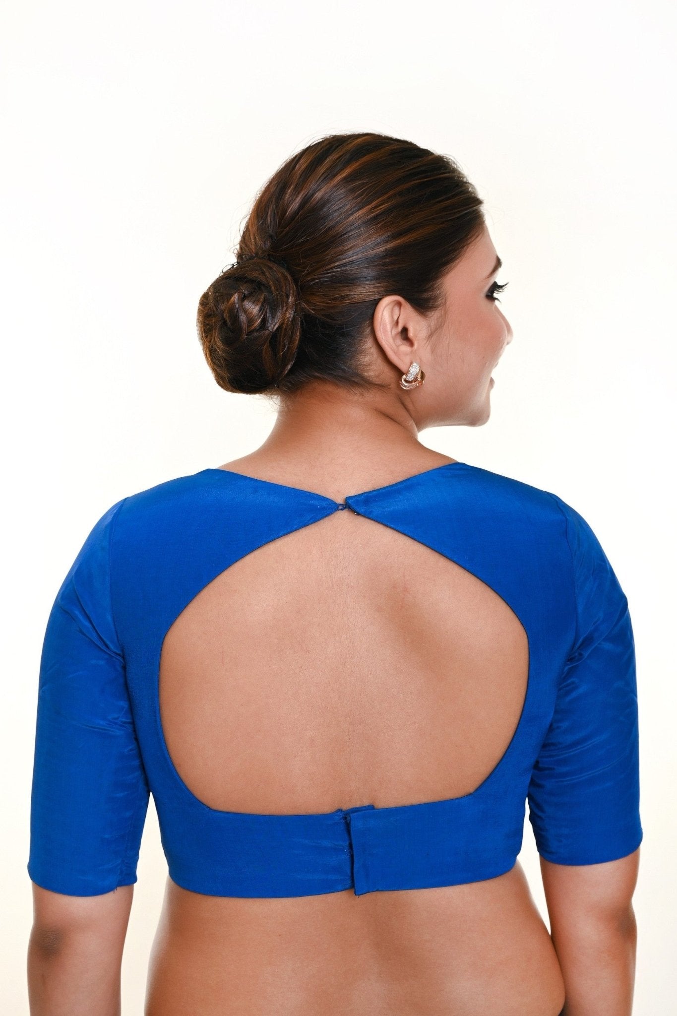 Blue Diamond Shape Blouse