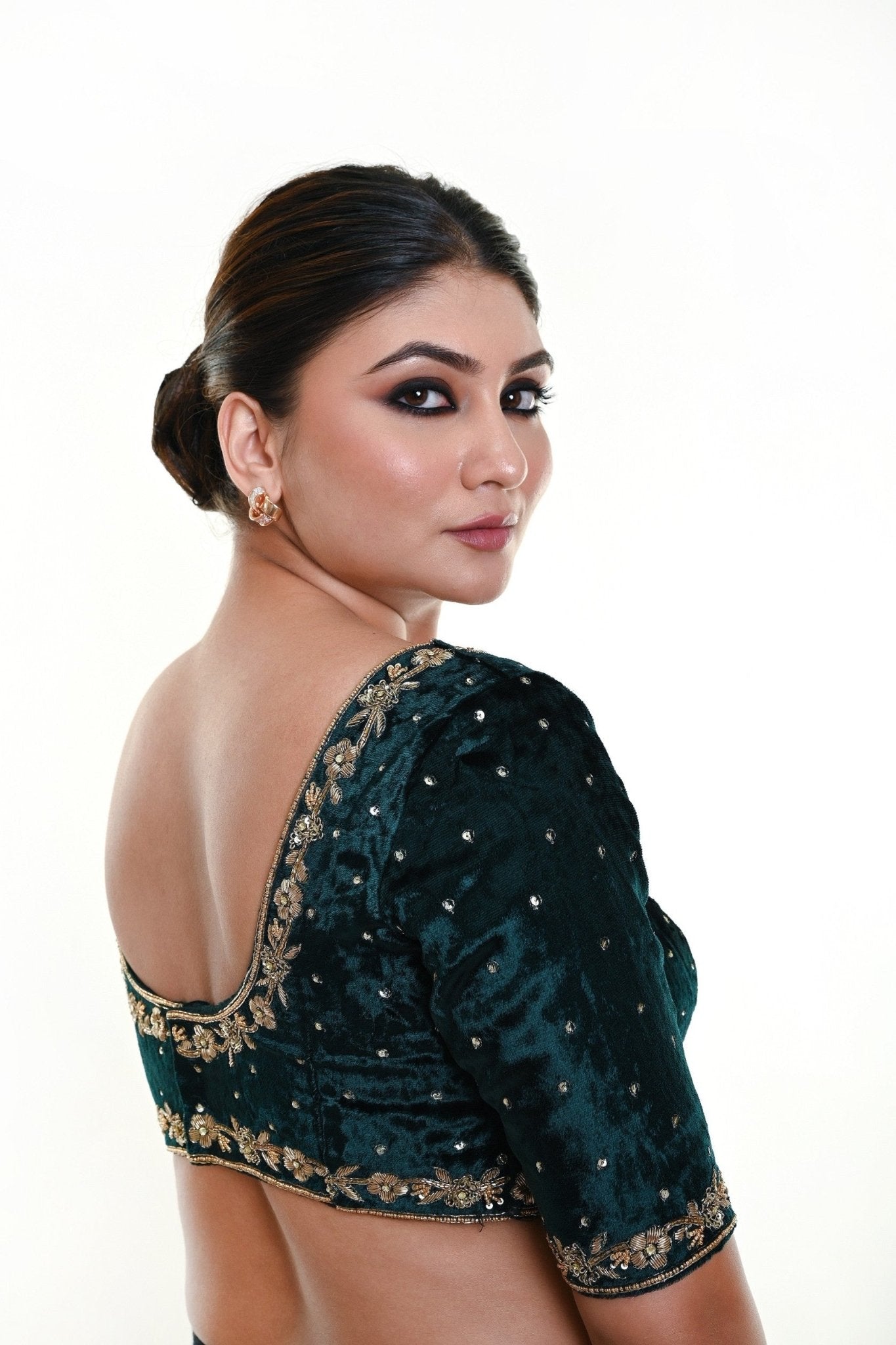 Dark Green Blouse