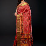 Red and Gold Traditional Patola Silk Saree - Anvi Couture
