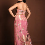 Pink Mermaid Lehenga with Matching Hand Embroidered Sequin Choli - Anvi Couture