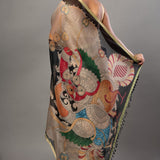 Black Kalamkari Cotton Silk Saree - Anvi Couture